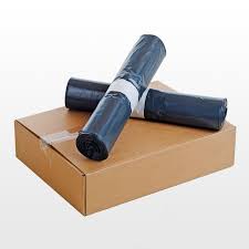 Carton Sac poubelle 110 L noir / 35µ (200 sacs/8 rouleaux de 25 sacs)